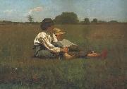 Winslow Homer Boys in a Pasture (mk44) oil painting on canvas